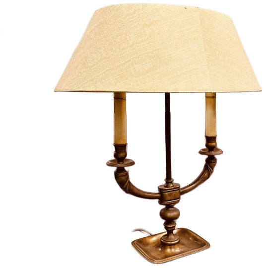 Antieke Franse Bouillotte Tafellamp 1