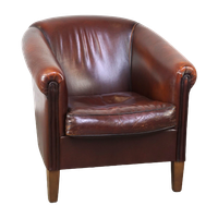 Leuke Schapenleren Clubfauteuil Met Een Mooi Patina