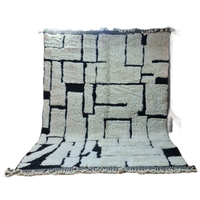 Authentiek Marokkaans Berber Beni Ourain Tapijt 300X200 Cm - 100% Wol, Handgemaakt