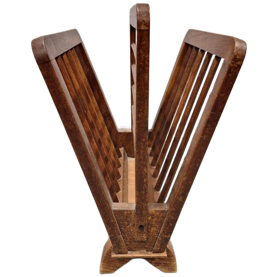 Artdeco Amsterdamse School Stijl Antieke Krantenbak Rek 1