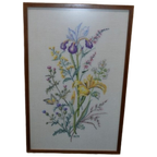 Borduurwerk Wilde Bloemen In Lijst thumbnail 1