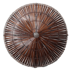 Bamboe Wandlamp Rond Bruin L thumbnail 1