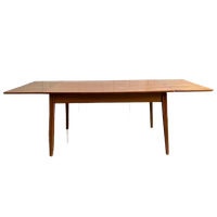 Vintage Uittrekbare Houten Tafel /eettafel
