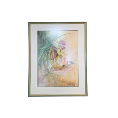 Pastel Kunst Agy Claessen Stilleven Met Masker 2 Lijst Art