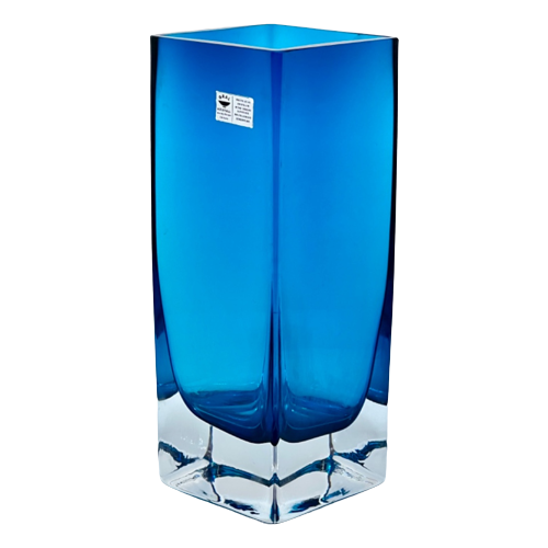 Gral-Glas Blokvaas Blauw
