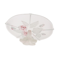 Vintage Glazen Taartstandaard Taart Plateau Bloemen Mikasa Calypso