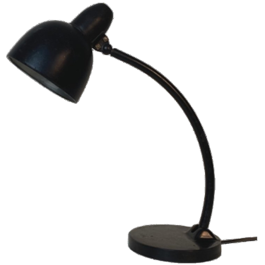 Bauhaus 1930 Lamp, Tafellamp Bureaulamp. Midcentury Zwart 1