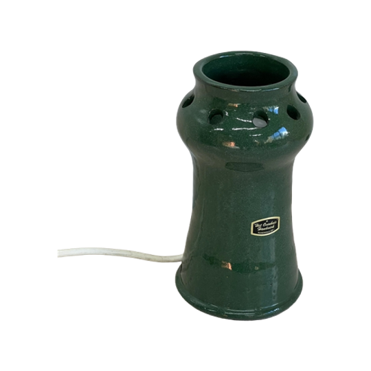 Keramiek Handmade Tafellampje Groen Vintage 1