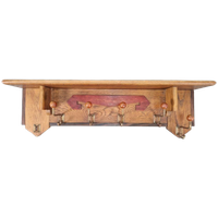 Wand Kapstok Amsterdamse School Art Deco Hout