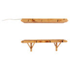 Pair Of Vintage Bamboo-cane Wall Shelves thumbnail 1