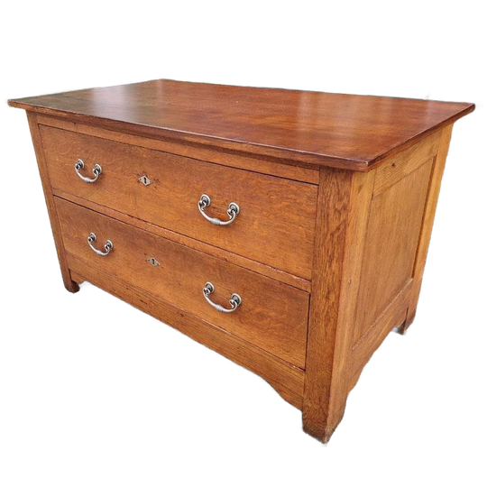 Antieke Lage Ladenkast, Dressoir Tv-muebel, Commode 1