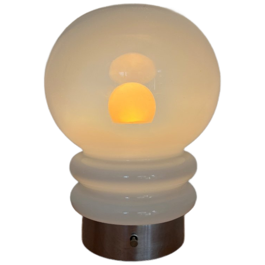 Glazen 'morning Dew' Design Tafellamp 1960s 1