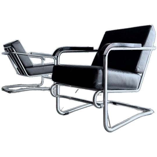 2x Vintage Lounge Chair By Enrico Prampolini For Cova Milano 1