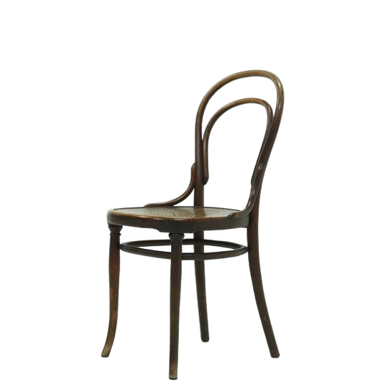 Antique Thonet Bistro Chair With Decorative Legs And Perforated Seat Early 20th Century 1