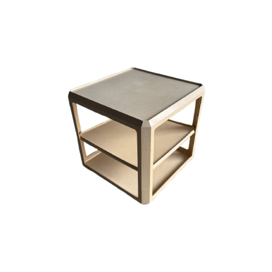 Witte Abs Trolley Van Alberto Rosselli Voor Kartell 1960 1