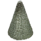 Vintage Pyramide Lamp - Opgebouwd Uit Stukjes Glas - Modern - Glas En Metaal - Frankrijk - 70'S thumbnail 1