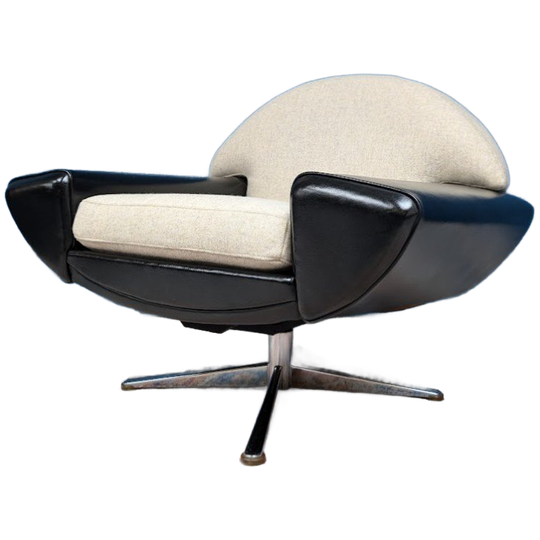 Vintage Deens Design Fauteuil, Space Age 1