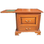 Klassiek Engels Bureau Ladekast, Nachtkastje Bijzettafel Met thumbnail 1