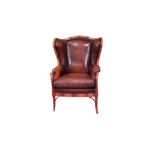 Vintage Faux Bamboo Fauteuil