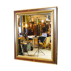 Vintage Spiegel Met Oude Sierlijst – Goud Bruin – Jaren 60 thumbnail 1