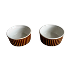 Set Van 2 Vintage Crème Brûlée Schaaltjes thumbnail 1