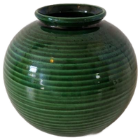 Ronde Groene Keramieke Vaas Bol Vaas