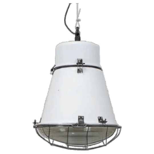Witte Barrel Fabriekslamp 1