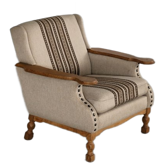 Brutalist Fauteuil | Armchair | Jaren 60 | Deens 1