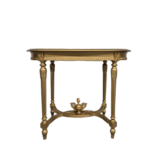 Vintage Vergulde Side Table Regency 1