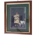 Super Mooie Vintage Lijst  Met Glas En Mooie Afbeelding thumbnail 1