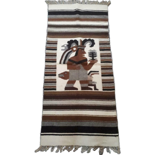 Vintage Wandkleed Peru Mexico Vloerkleedje Vloerkleed Katoen 1