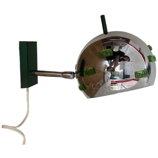 Vintage Chromen Spaceage Cascade Wandlamp 1