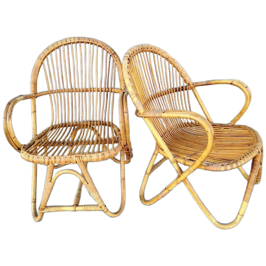 Vintage Rotan Stoelen 1
