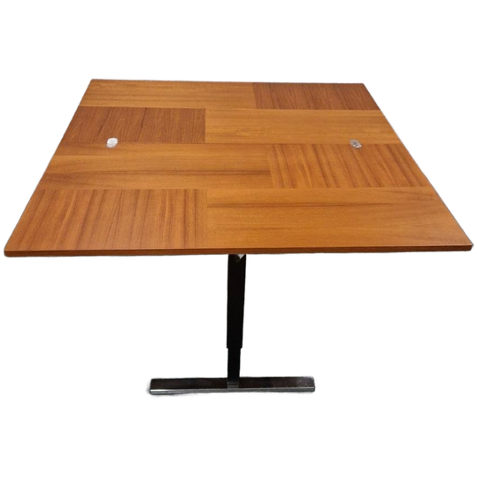 Vintage Eettafel Uitklapbare Vierkante Eettafel Bureau 1