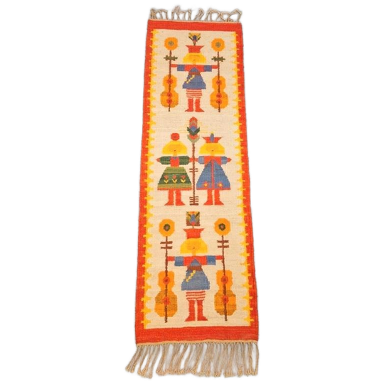 Vintage Kelim Maria Domanska Chapel Wawel Broste Denmark '60 1