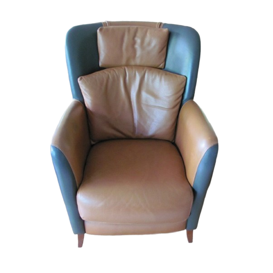 Leren Clubfauteuil, Leunstoel Calypso 1