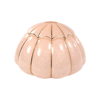 Vintage Lampenkap Roze Glas Goud