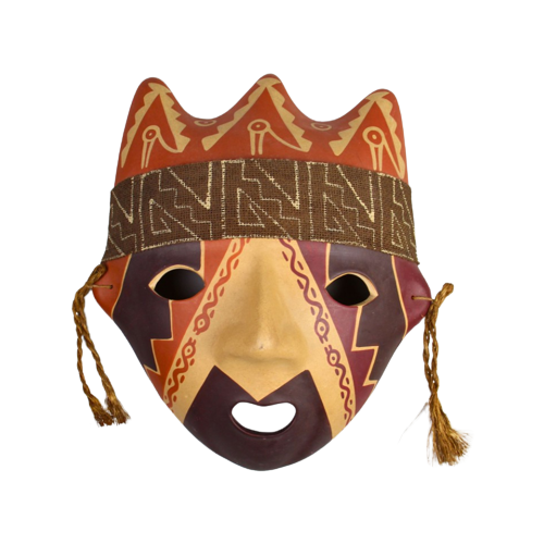 Peruaans Masker - Peru Cultuur -Wanddecoratie Kunstwerk - Peru