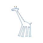 Grote Ikea Draadmetalen Giraffe Kapstok thumbnail 1