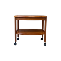 Vintage Deense Bijzettafel / Trolley Van Salling Stolefabrik