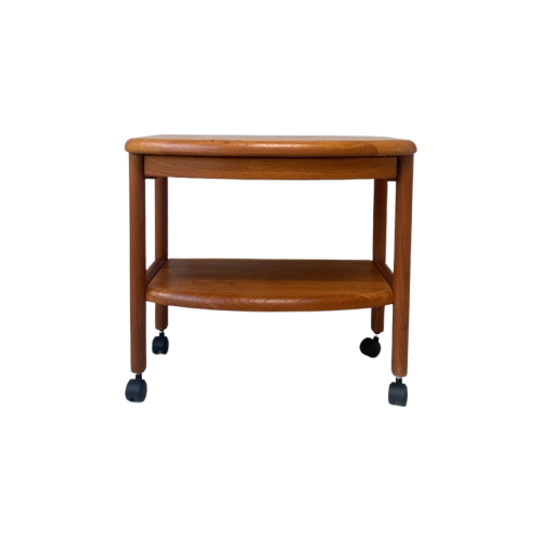Vintage Deense Bijzettafel / Trolley Van Salling Stolefabrik 1