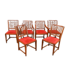 Schuitema Jugendstil Stoelen 6 Stuks Eiken Stoelen thumbnail 1