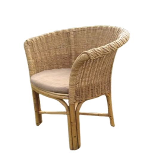 6X Mooi Naturel Rotan, Eetkamer Stoelen 1