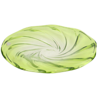 Xxl Fruitschaal Val Saint Lambert Kristal Limoen Groen 40cm