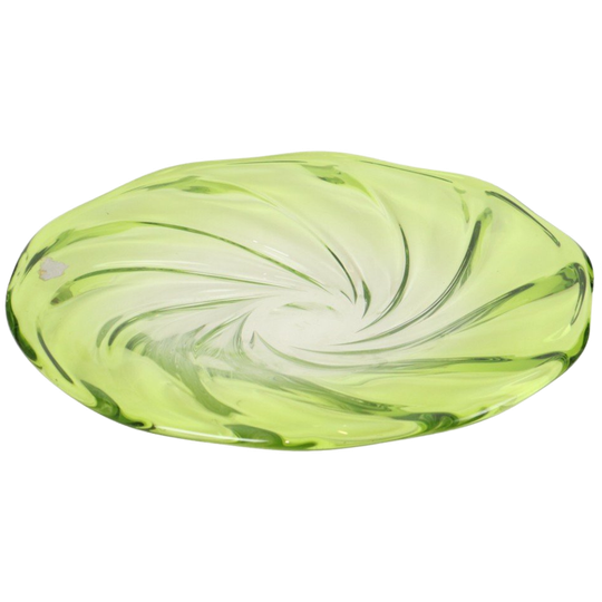 Xxl Fruitschaal Val Saint Lambert Kristal Limoen Groen 40cm 1