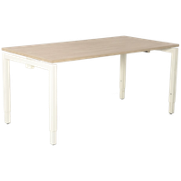 Solidesk Bureau, Bladkleur Naar Keuze, 180 X 80 Cm, Hoogte Instelbaar Onderstel