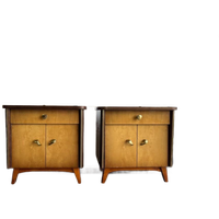Set Van 2 Vintage Mini Kastjes / Nachtkastjes