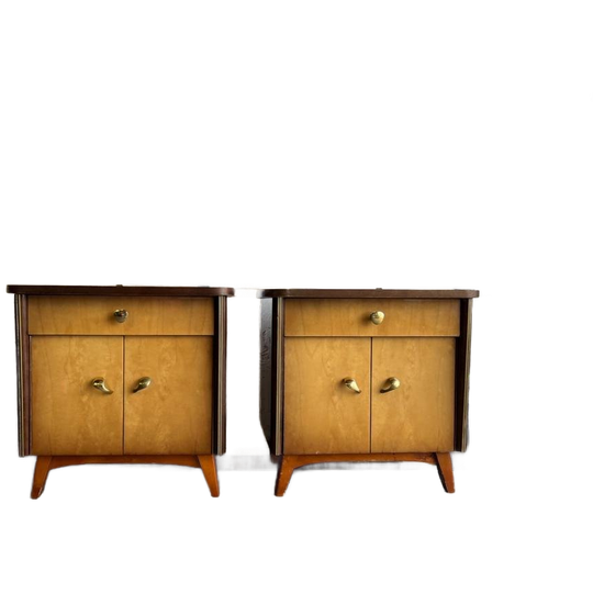 Set Van 2 Vintage Mini Kastjes / Nachtkastjes 1