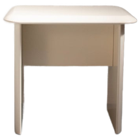 Chunky Wooden Side Table Cream