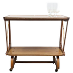 Vintage Bijzettafel Trolley 50'S thumbnail 1